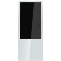 Allnet Standdisplay 43 Zoll Aufsteller mit Laufrollen. 700 Nits. HDMI. Farbe weiß