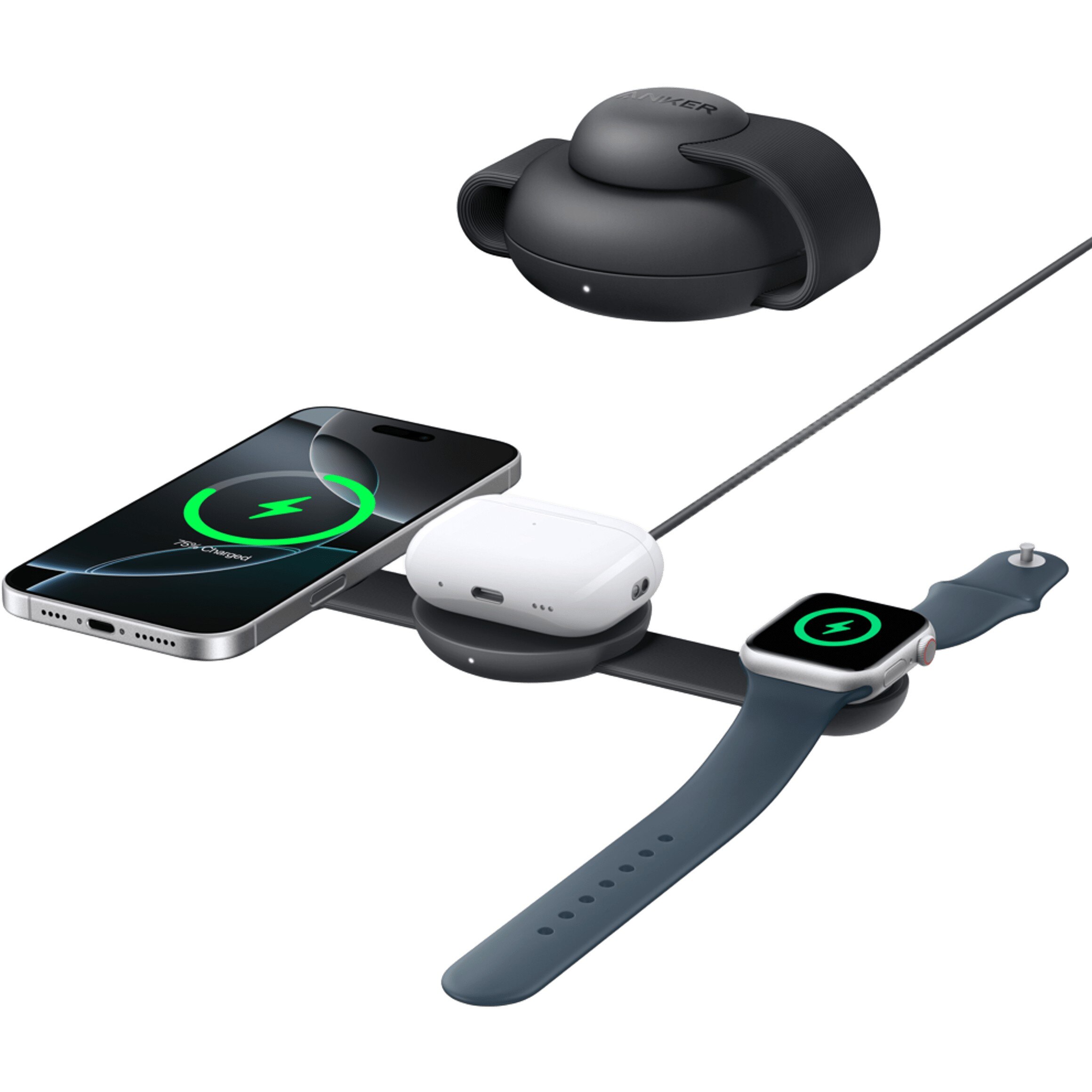 Anker Anker MagGo Wireless Charging Station 3-in-1 faltbar black