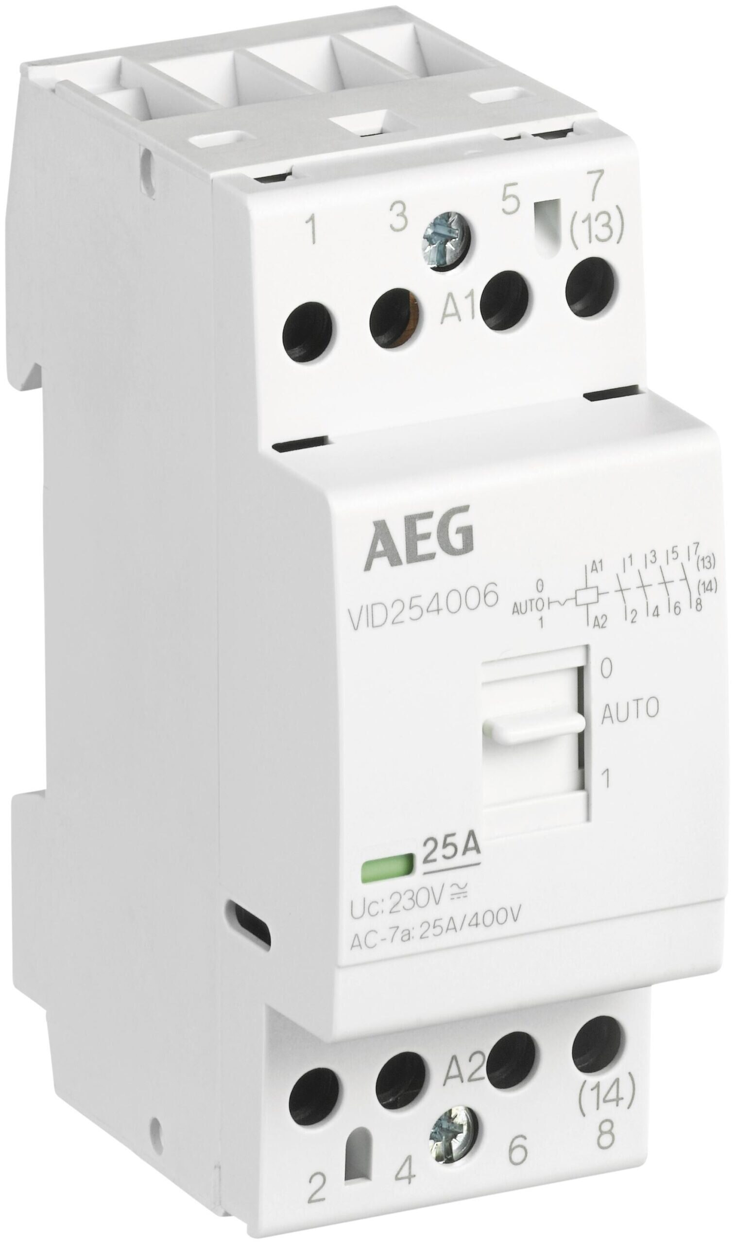 AEG/ABB Installationsschütz 24A 230V/UC 400-440V/UC VID254006