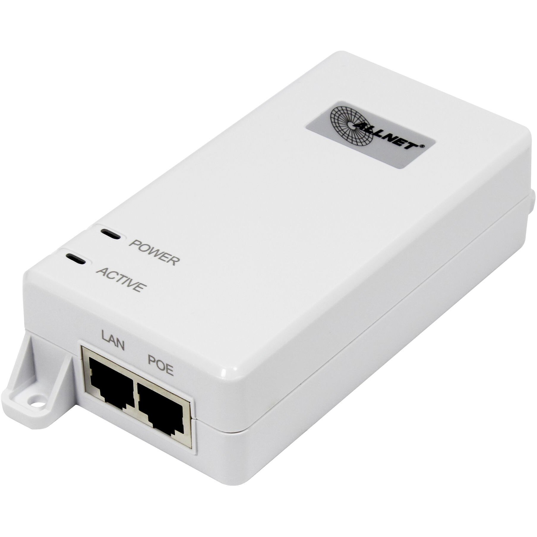 Allnet Z ALLNET PoE Injektor Gigabit PoE & PoE+ (15,4W/30W) / Kunststoffgehäuse / ALL0488v6