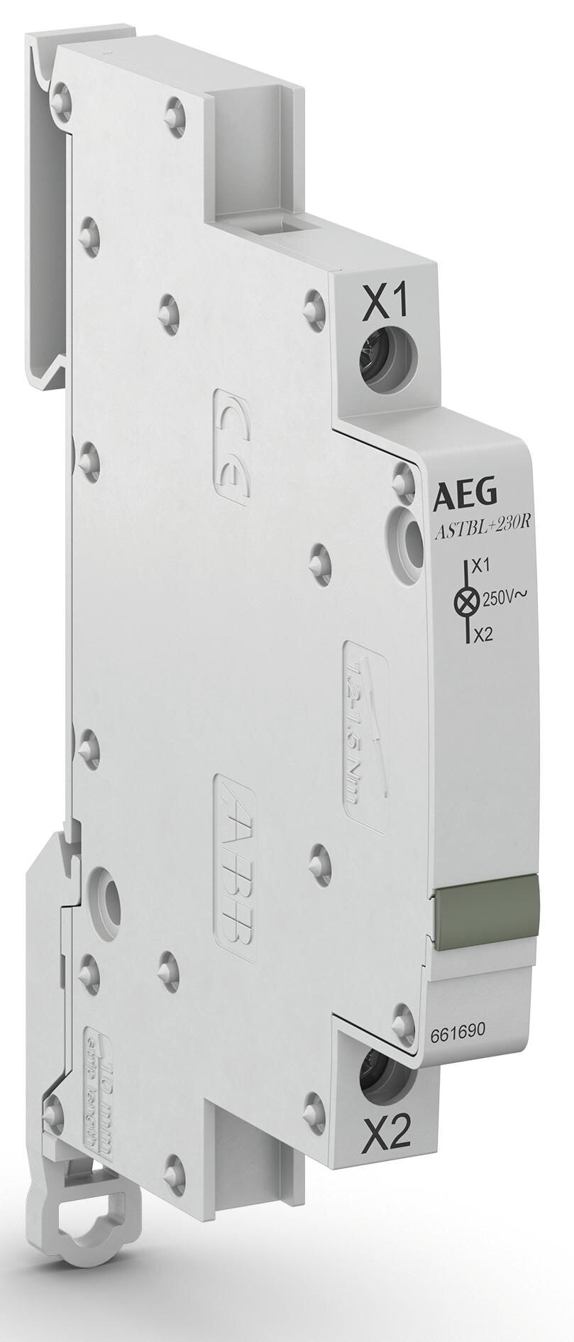 AEG AEG/ABB Leuchtmelder Reiheneinbaugerät 230V rt LED 0,8W UC 1TE 20mm AST+ BL230R