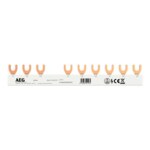 AEG Phasenschiene 3ph 18mm 174,4mm 10qmm BAE-G 3/10/10 FI 125A Gabel isol