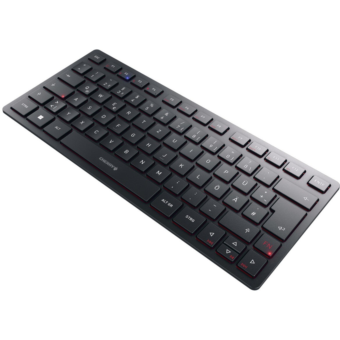 Cherry Cherry KW 9200 MINI - Tastatur - QWERTZ - Deutsch - Schwarz