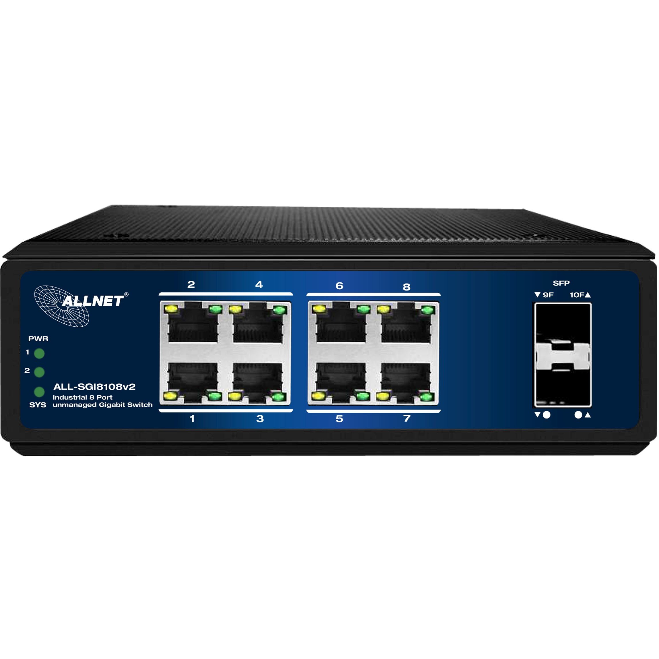 Allnet 8+2P ALLNET ALL-SGI8108v2 industrial