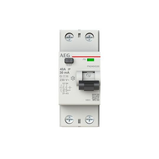 AEG FI-Schutzschalter A 4-polig 440V 25A 4TE FN240/G30 0,03A Reiheneinbaugerät
