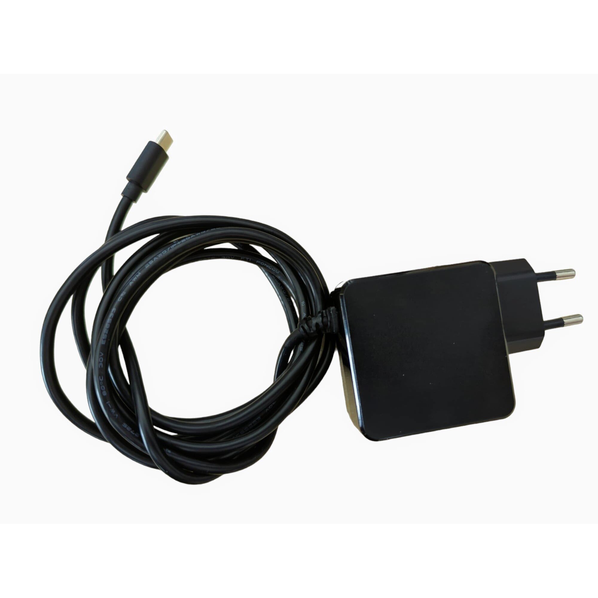Allnet Z ALLNET Ersatznetzteil QC USB-C PD GaN Netzteil Power Supply45Watt 1x USB Typ-C mit 2m festem Kabel**EU PLUG**