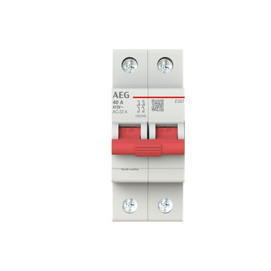 AEG AEG Hauptschalter 40A 2-polig IP20 Wart/Rep ESD2040 Einb