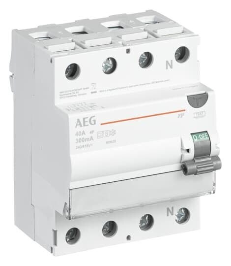 AEG/ABB FI-Schutzschalter A 4-polig 400V 40A 0,3A sel 4TE FP AS 4 40/300