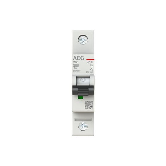 AEG AEG Leitungsschutzschalter AC C 63A 1-polig EN61C63 400V 1TE 50-60Hz IP20
