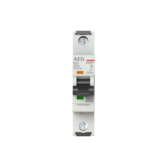 AEG AEG Leitungsschutzschalter AC B 20A 1-polig EN251B20 240V 1TE 50-60Hz IP20