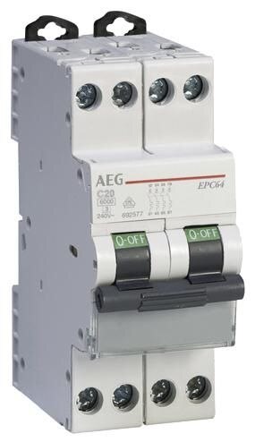 AEG AEG/ABB Leitungsschutzschalter AC B 16A 4-polig 415V 6kA 2TE EPC64 B16