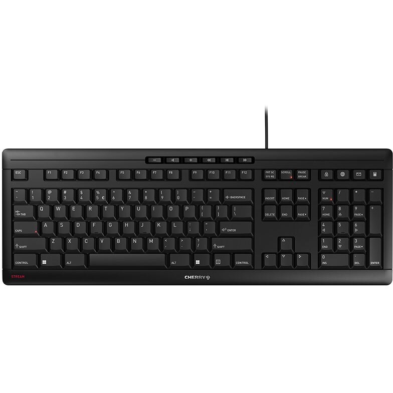 Cherry Cherry STREAM QWERTY (€ Zeichen) black QWERTY US