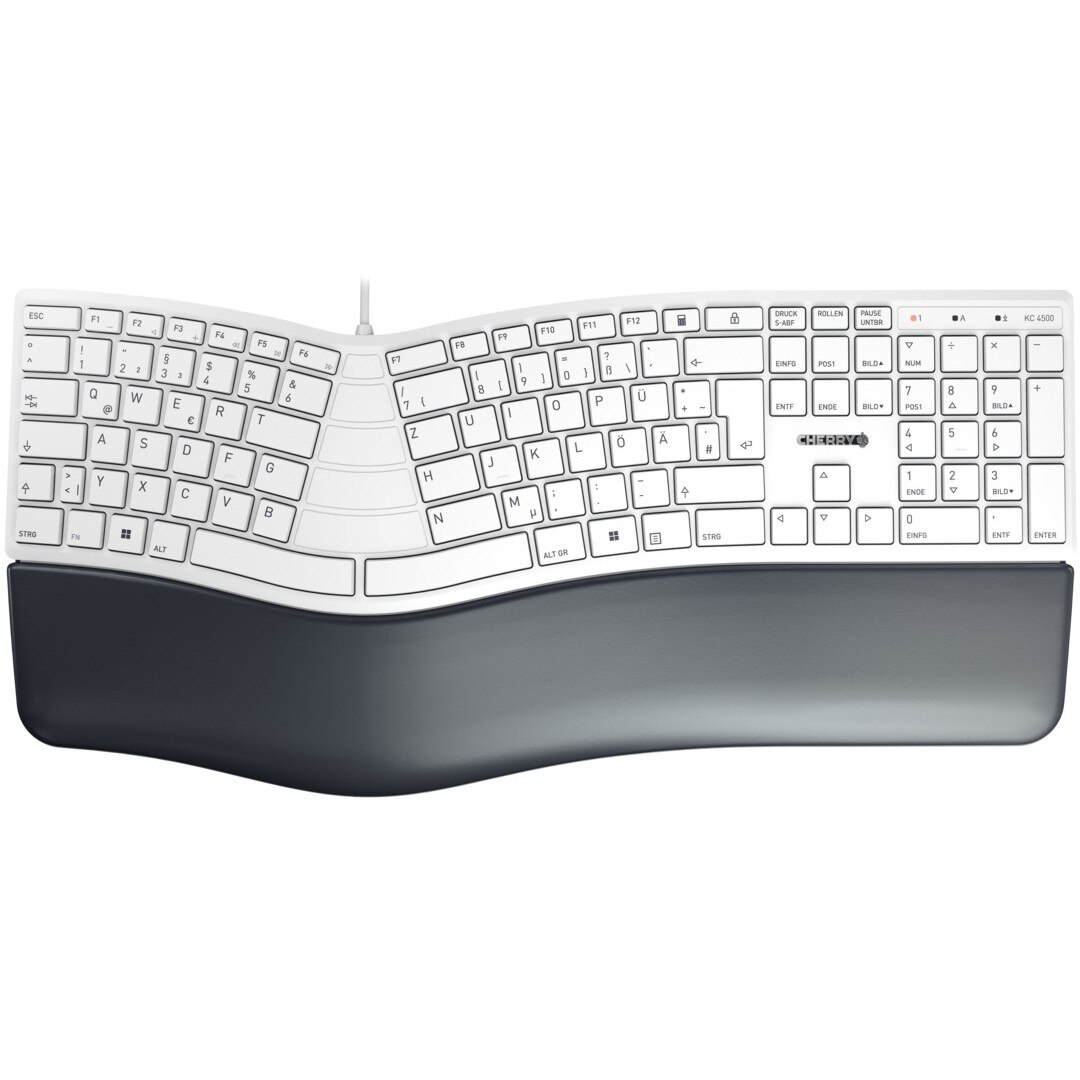 Cherry CHERRY KC 4500 ERGO Corded DE-Layout weiß-grau