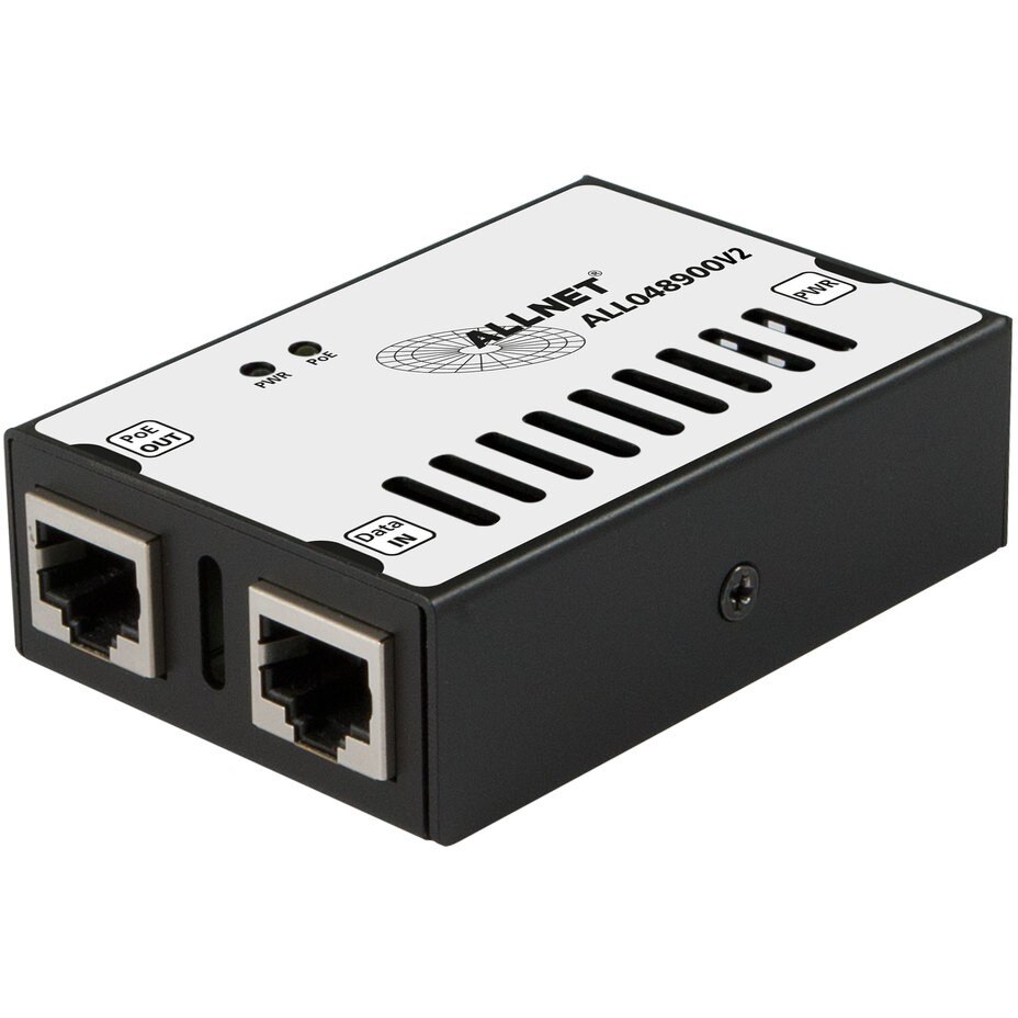 Allnet Z ALLNET PoE Injektor Gigabit / PoE & PoE+ & PoE & LT PoE (15,4W/30W/60W/90W) / Metallgehäuse / ALL048900v2