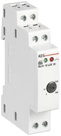 AEG/ABB Dämmerungsschalter Reiheneinbaugerät 1S 4000W 15s/ein 15s/aus GLX+ Q LUX 16