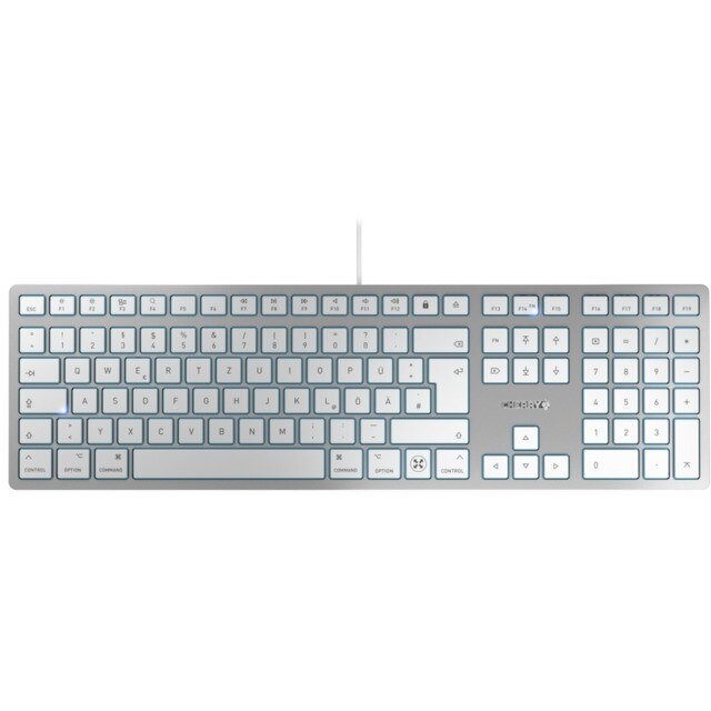 Cherry CHERRY TAS KC 6000 C FOR MAC Corded DE-Layout silver/white