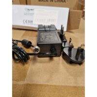 Z ALLNET Ersatznetzteil 12V/5A EU Type schwarz mit Adapter EU, US, UK HTT mit Binder 711 M9