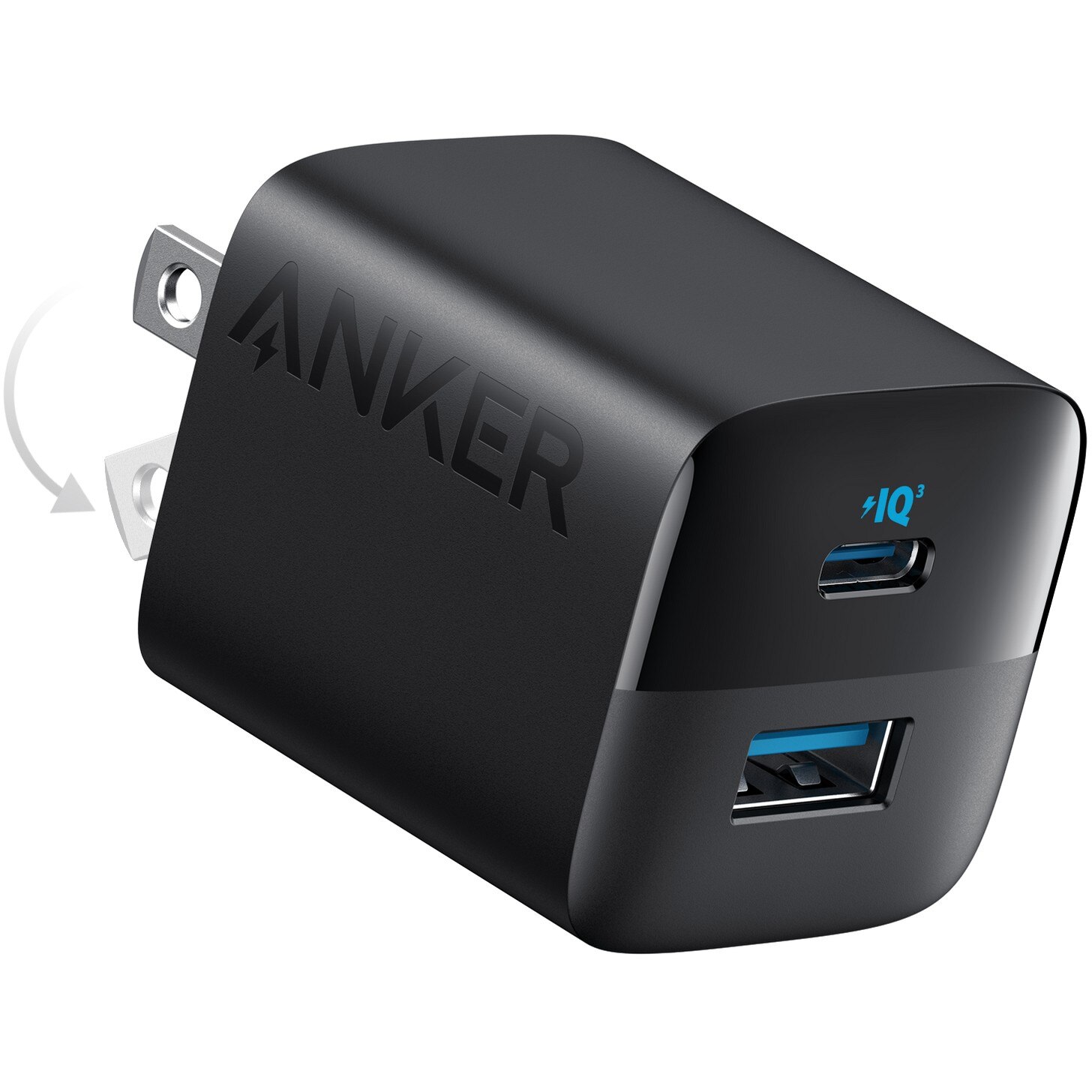 Anker Anker 323 Charger 33W 1 x USB-A 1 x USB-C PIQ 3.0 black