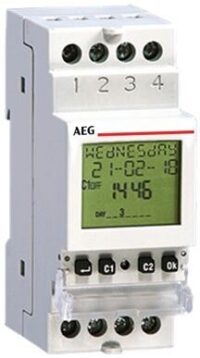 AEG Schaltuhr digi 115-230VAC 1kan 2TE GLX+ DIGITAL TIMER BT Reiheneinbaugerät 24h Prog