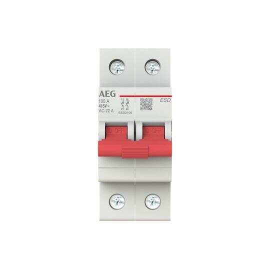 AEG AEG Hauptschalter 100A 2-polig IP20 Wart/Rep ESD20100 Einb