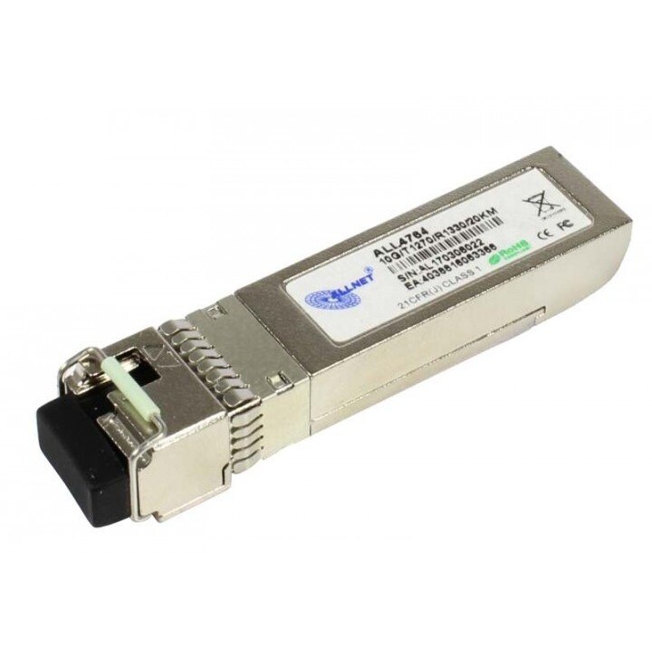 Allnet ALLNET Switch Modul ALL4764 SFP+(Mini-GBIC), 10Gbit, B(Bidi)B/LC, Tx1330nm/Rx1270nm, 9u, 20Km,