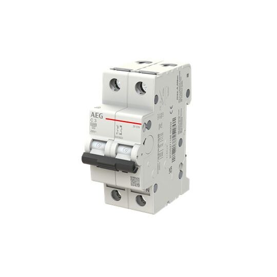 AEG AEG Leitungsschutzschalter AC C 3A 0+N EN101NC03 400V 2TE 50-60Hz IP20