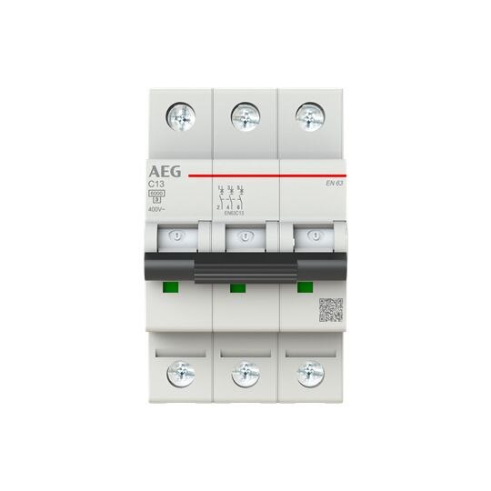AEG AEG Leitungsschutzschalter AC C 13A 3-polig EN63C13 400V 3TE 50-60Hz IP20