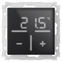 Homematic IP Glas-Wandthermostat mit CO2-Sensor, schwarz HmIP-WGTC-A