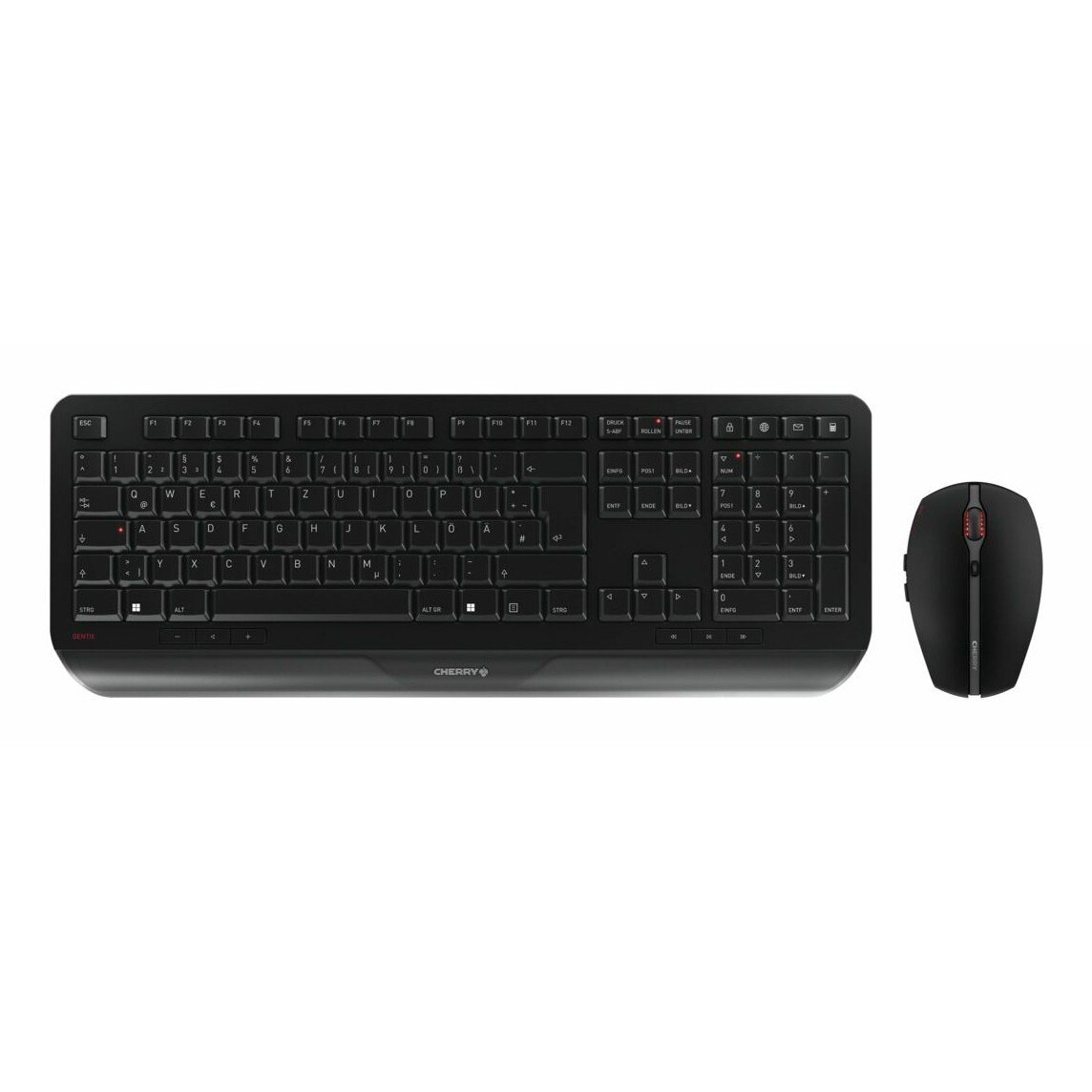 Cherry Cherry Tastatur und Maus Set Gentix Desktop JD-7000DE-2 black QWERTZ DE