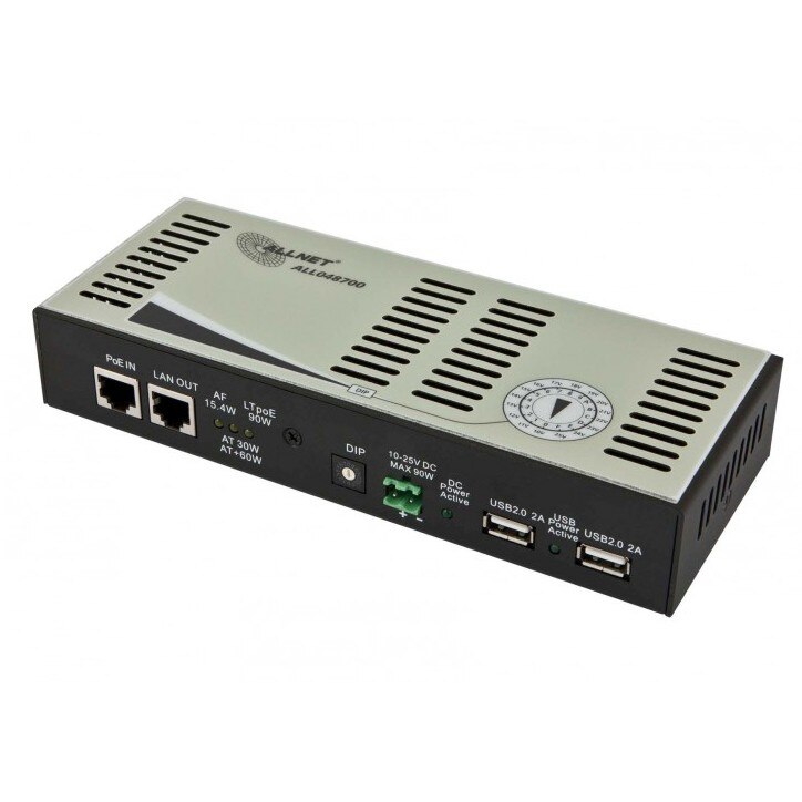Allnet Z ALLNET PoE Splitter/Extractor LTPoE 90W 10-25V schaltbar ALL048700