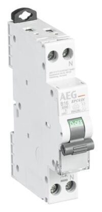 AEG/ABB Leitungsschutzschalter AC B 16A 0+N 230V 6kA 1TE EPC61N B16