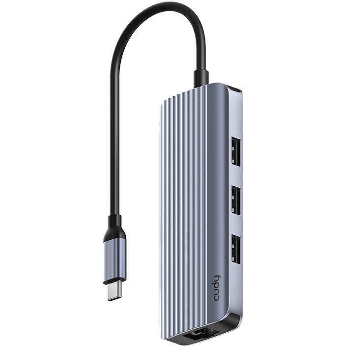 Cudy Cudy 6-IN-1 USB-C Hub with GbE & 4K60Hz HDMI