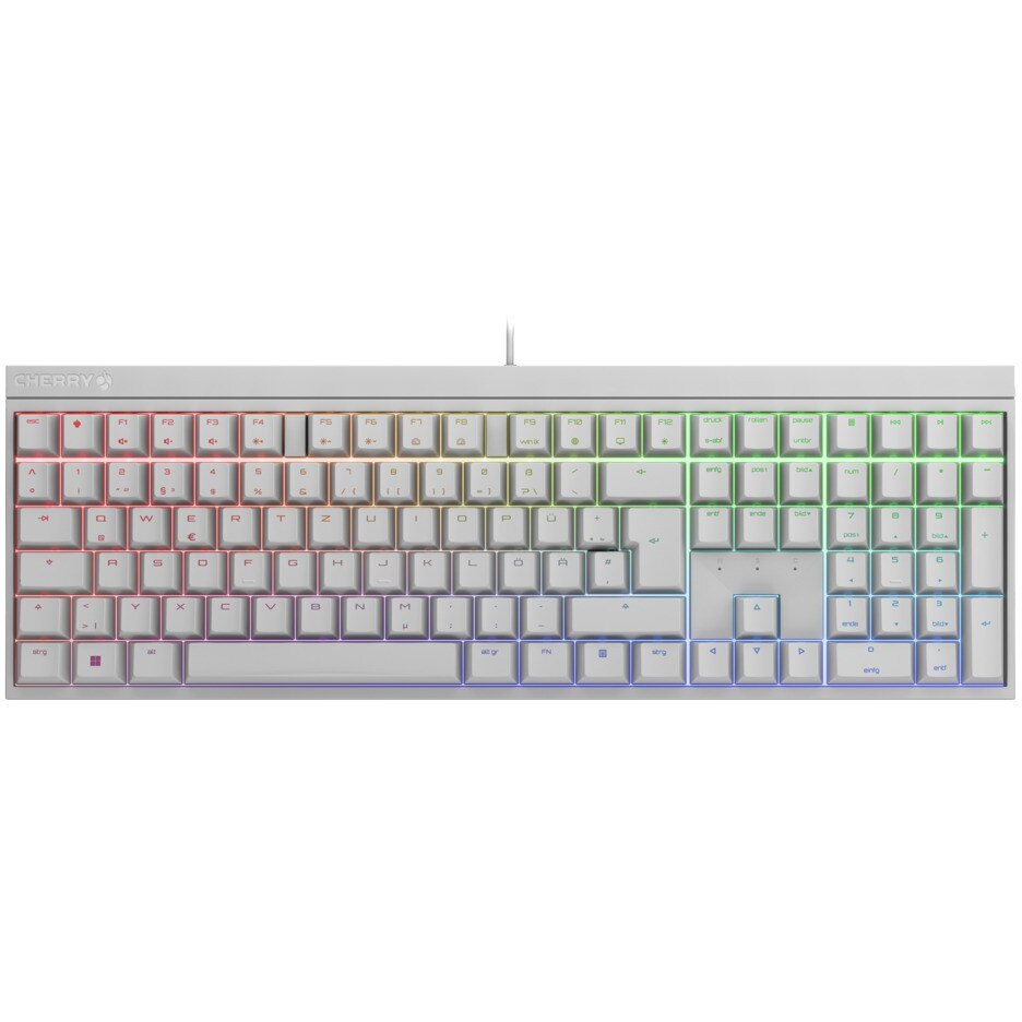 Cherry CHERRY TAS MX 2.0S RGB Corded DE-Layout weiß MX BROWN