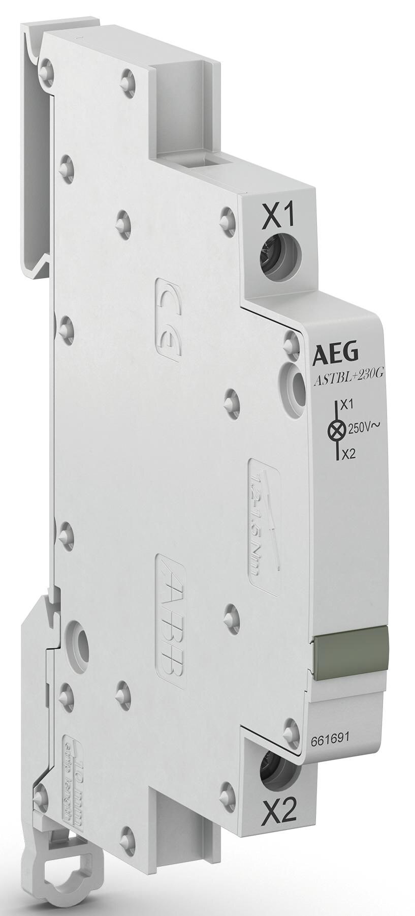 AEG AEG/ABB Leuchtmelder Reiheneinbaugerät 230V gn LED 0,8W UC 1TE 20mm AST+ BL230G
