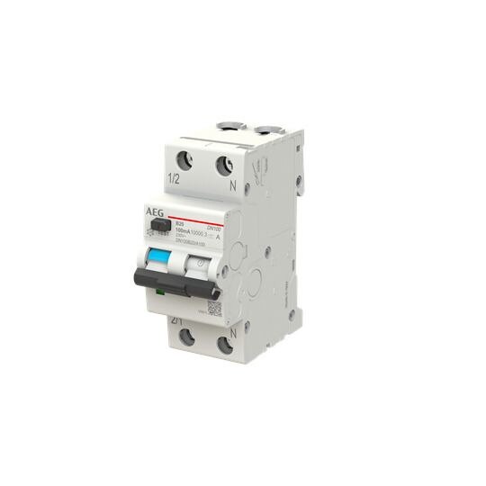 AEG AEG FI/LS-Schutzschalter B20 1-polig+N 0,1A A DN100B20/A100 10kA 2TE 1-polig 230V
