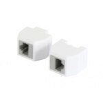 ALLNET TP-TP Kupplung CAT6A Buchse 1:1 8-pol. RJ45 magnetische Sicherungskupplung 50er Bulk Set Abwurfbuchse PoE fähig bis...