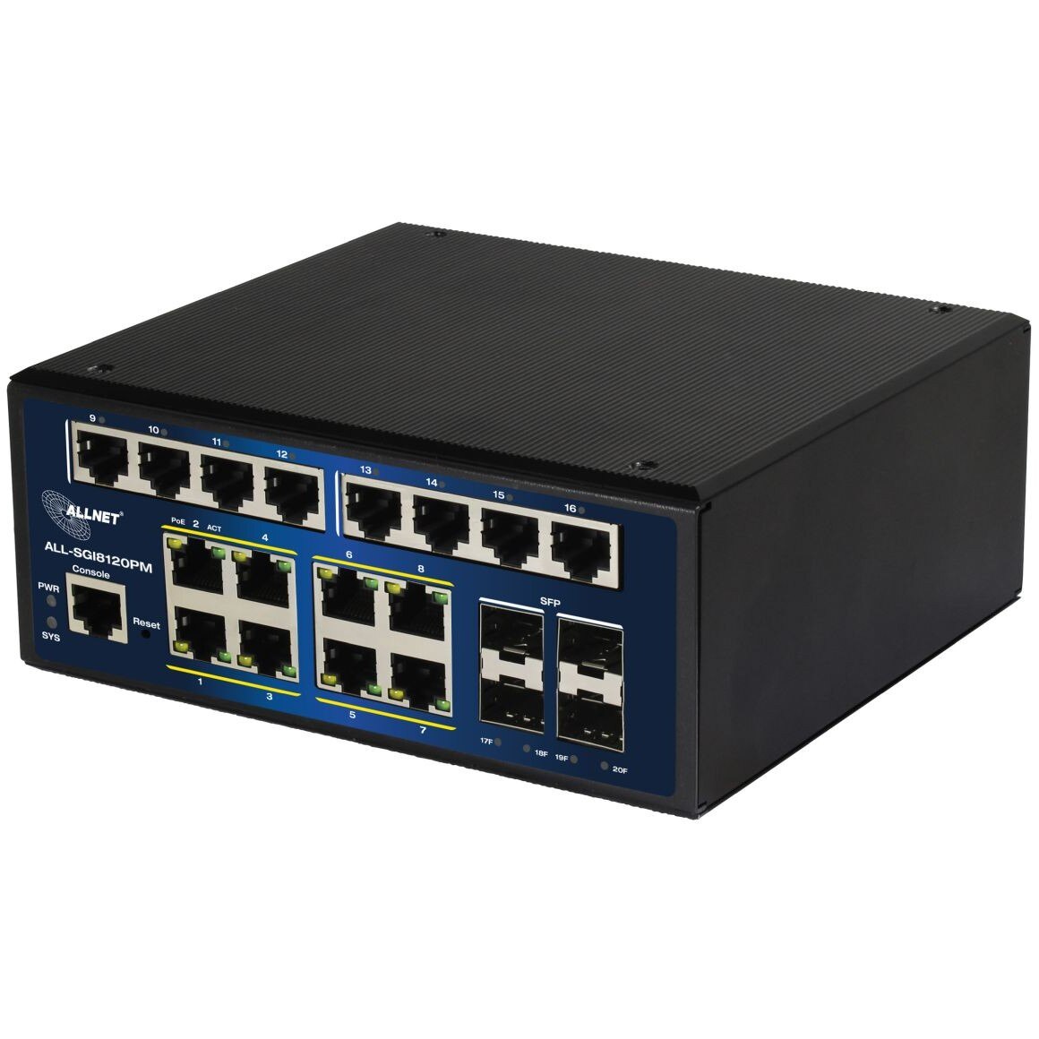 Allnet 20+4P ALLNET ALL-SGI8120PM POE M industrial