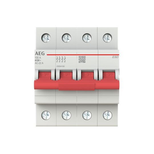 AEG AEG Hauptschalter 100A 4-polig IP20 Wart/Rep ESD40100 Einb