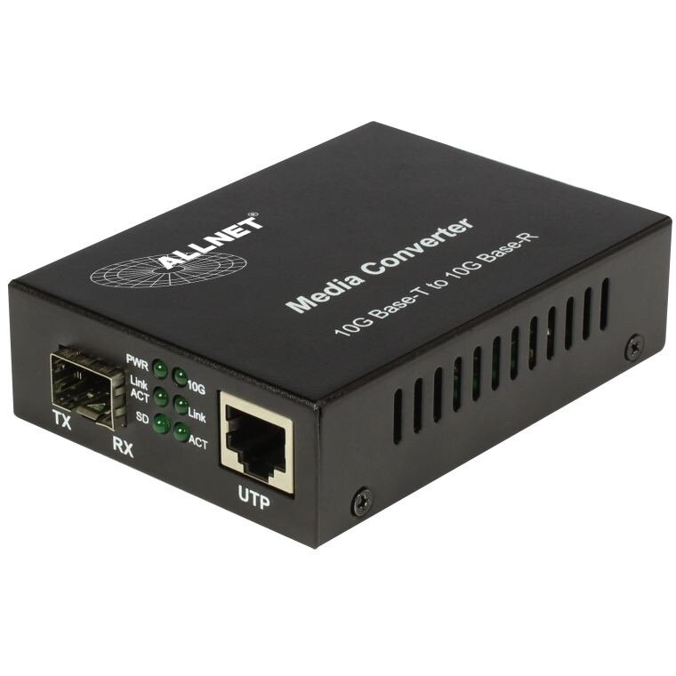 Allnet Z ALLNET Medienkonverter 10GBASE-T auf 10GBASE-SX/LX Single-/Multimode SFP+ Mini-GBIC Anschluss ALL-MC109-SFP+