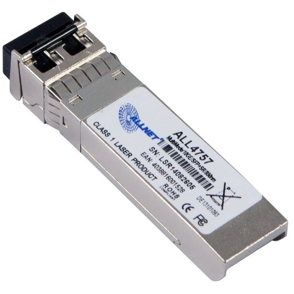 Allnet ALLNET Switch Modul ALL4757-INDU SFP+(Mini-GBIC), 10Gbit Multimode, SR/LC, Industrial -40/+85 Grad,