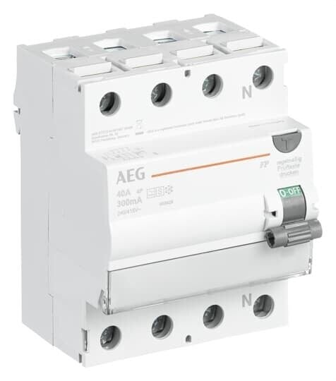 AEG/ABB FI-Schutzschalter A 4-polig 400V 63A 0,03A 4TE Reiheneinbaugerät FP A 4 63/030
