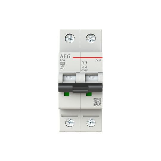 AEG AEG Leitungsschutzschalter AC B 50A 2-polig EN102B50 400V 2TE 50-60Hz IP20