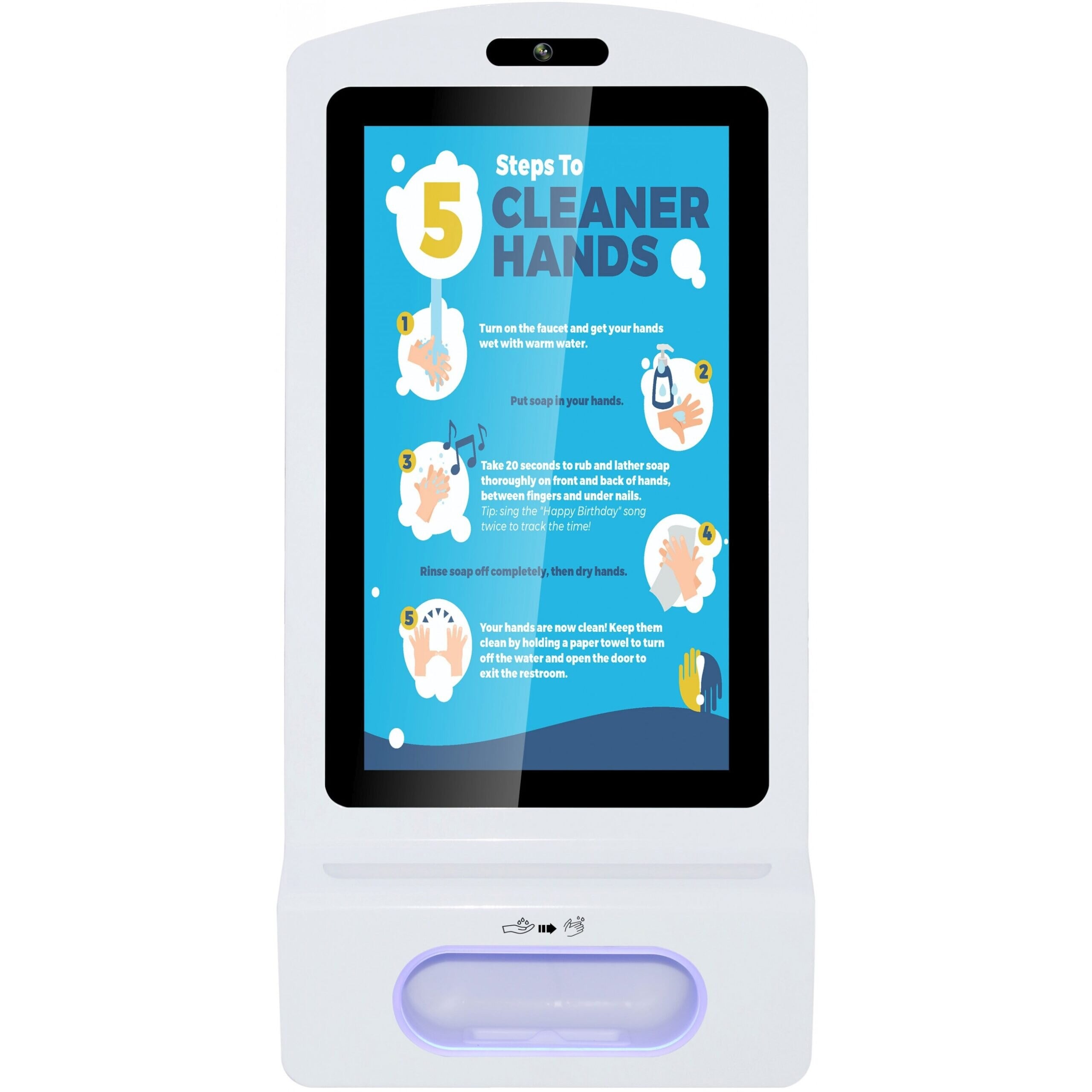 Allnet ALLNET Display 21 Zoll Desinfektion Kioskterminal RK3288 Farbe weiß oh. Standfuß