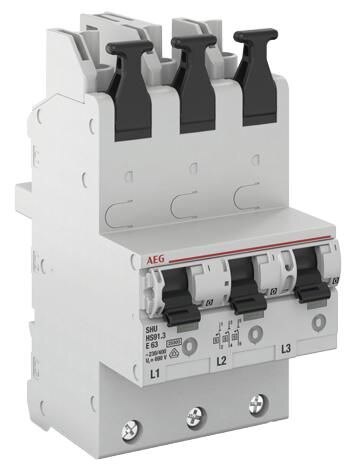 AEG AEG/ABB Leitungsschutzschalter AC E 50A 3-polig 400V 25kA 4,5TE HS91.3E50SAV