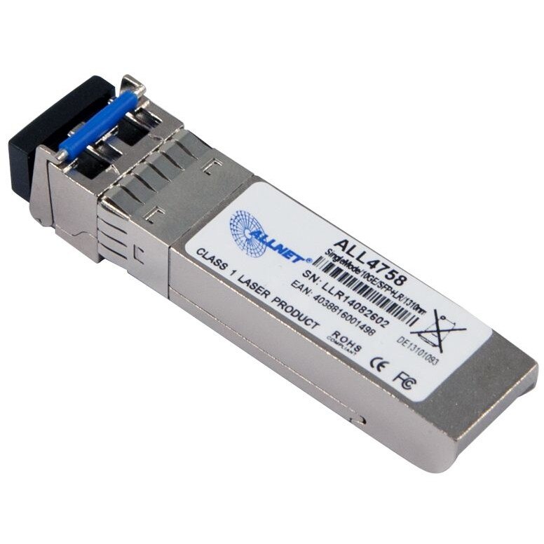 Allnet ALLNET Switch Modul ALL4758-INDU SFP+(Mini-GBIC), 10Gbit Singlemode, LR/LC, Industrial -40 -+85Grad, DDM, bis 20Km