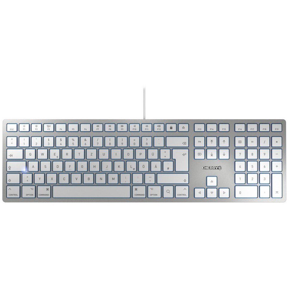 Cherry Cherry KC 6000 SLIM FOR MAC USB silber QWERTZ DE