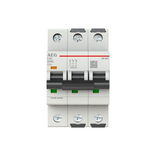 AEG AEG Leitungsschutzschalter AC C 40A 3-polig EN253C40 415V 3TE 50-60Hz IP20