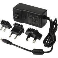 Z ALLNET Ersatznetzteil 12V/5A EU Type schwarz mit Adapter EU, US, UK