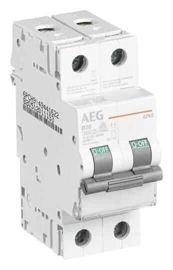 AEG AEG/ABB Leitungsschutzschalter AC C 16A 2-polig 400V 6kA 2TE EP62 C16