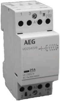 AEG/ABB Installationsschütz 24A 230V/UC 400-440V/UC VI254006